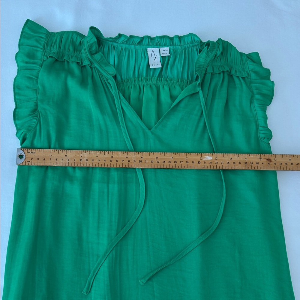 Joie Green Ruffled Mini Dress - Picture 10 of 12